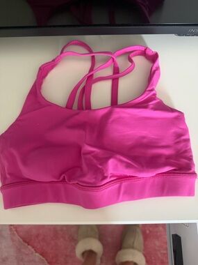 lululemon athletica Hot Pink Strappy Sports Bra